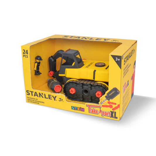 Red Toolbox Stanley Jr. Take Apart XL Excavator Kit