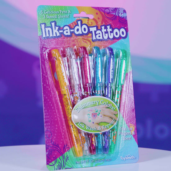A video showing Ink-a-do tattoo pens in use