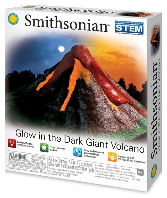Smithsonian Glow in the Dark Giant Volcano