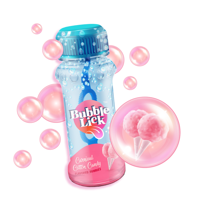 BubbleLick Cotton Candy Flavored Bubbles You Can Lick