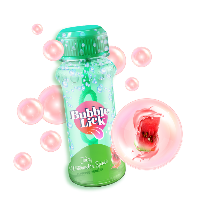 BubbleLick Watermelon Flavored Bubbles You Can Lick