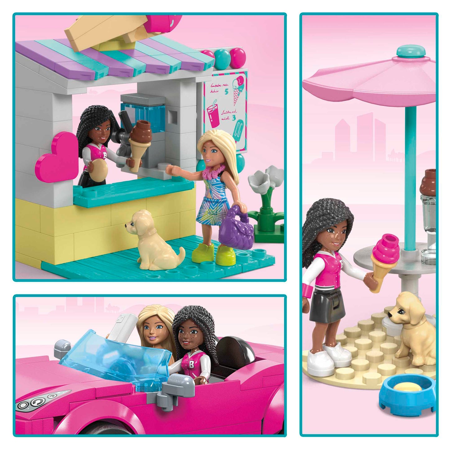 MEGA™ Barbie Convertible & Ice Cream Stand