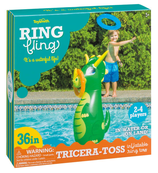 Toysmith Ring Fling Tricera-Toss
