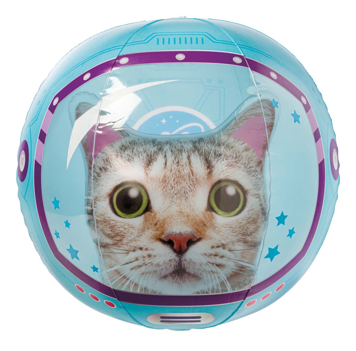 Toysmith Beach Ball Space Cat