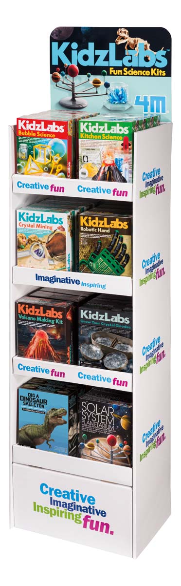 4M-Kidz Labs Fun Science Kits Display