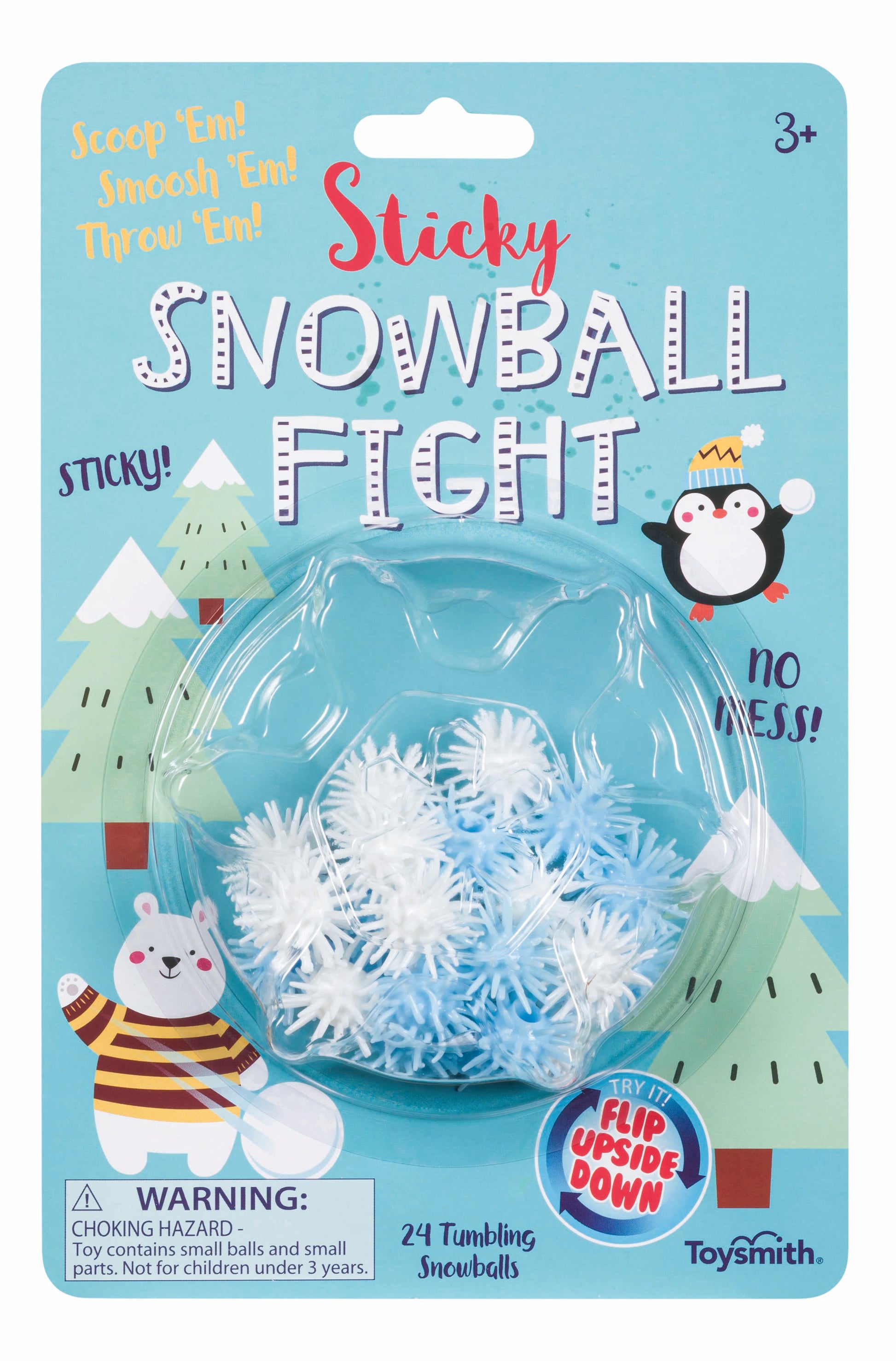 Toysmith Holiday Sticky Snowball Fight