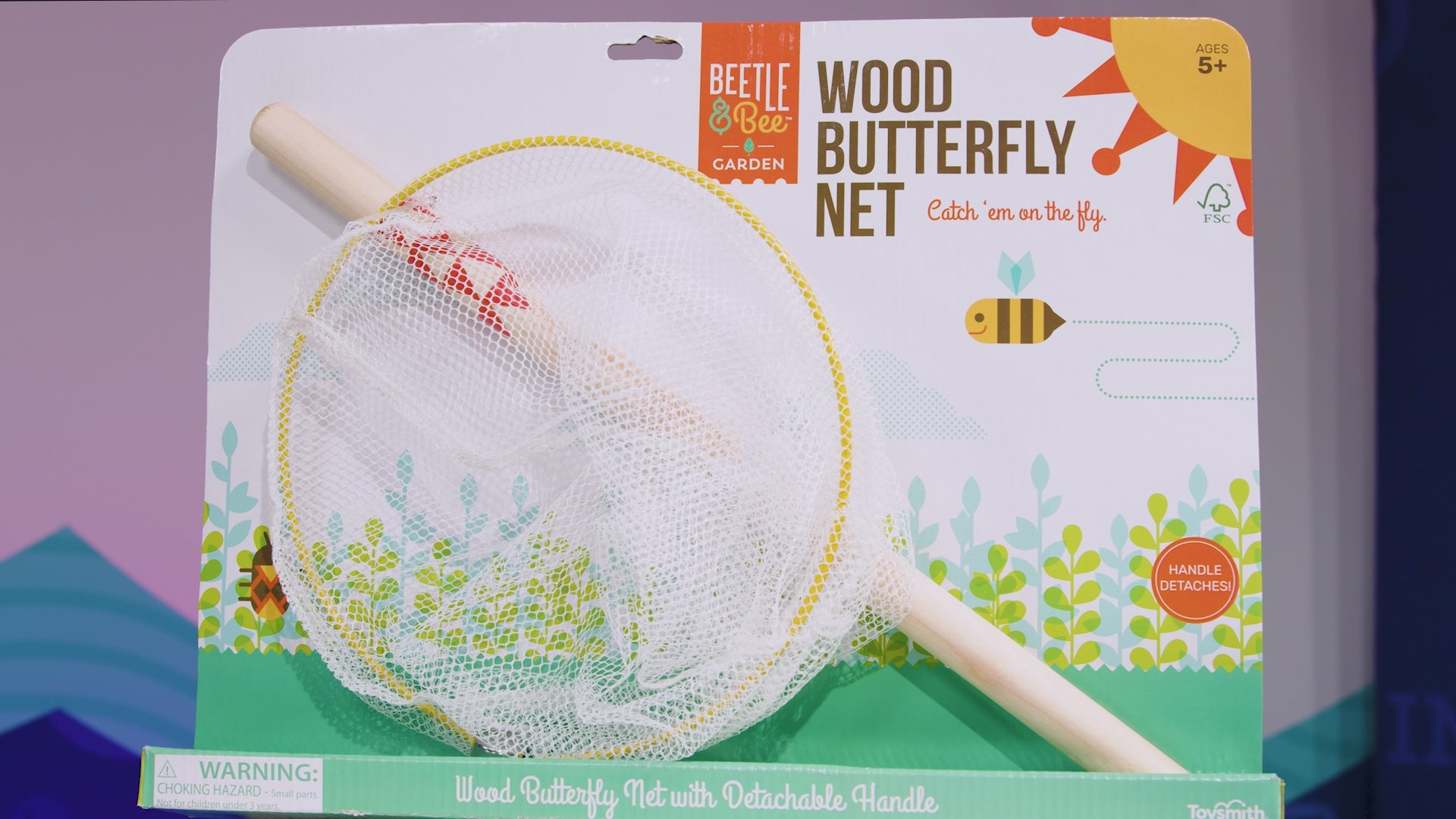 Beetle & Bee Garden Butterfly Net – Toysmith